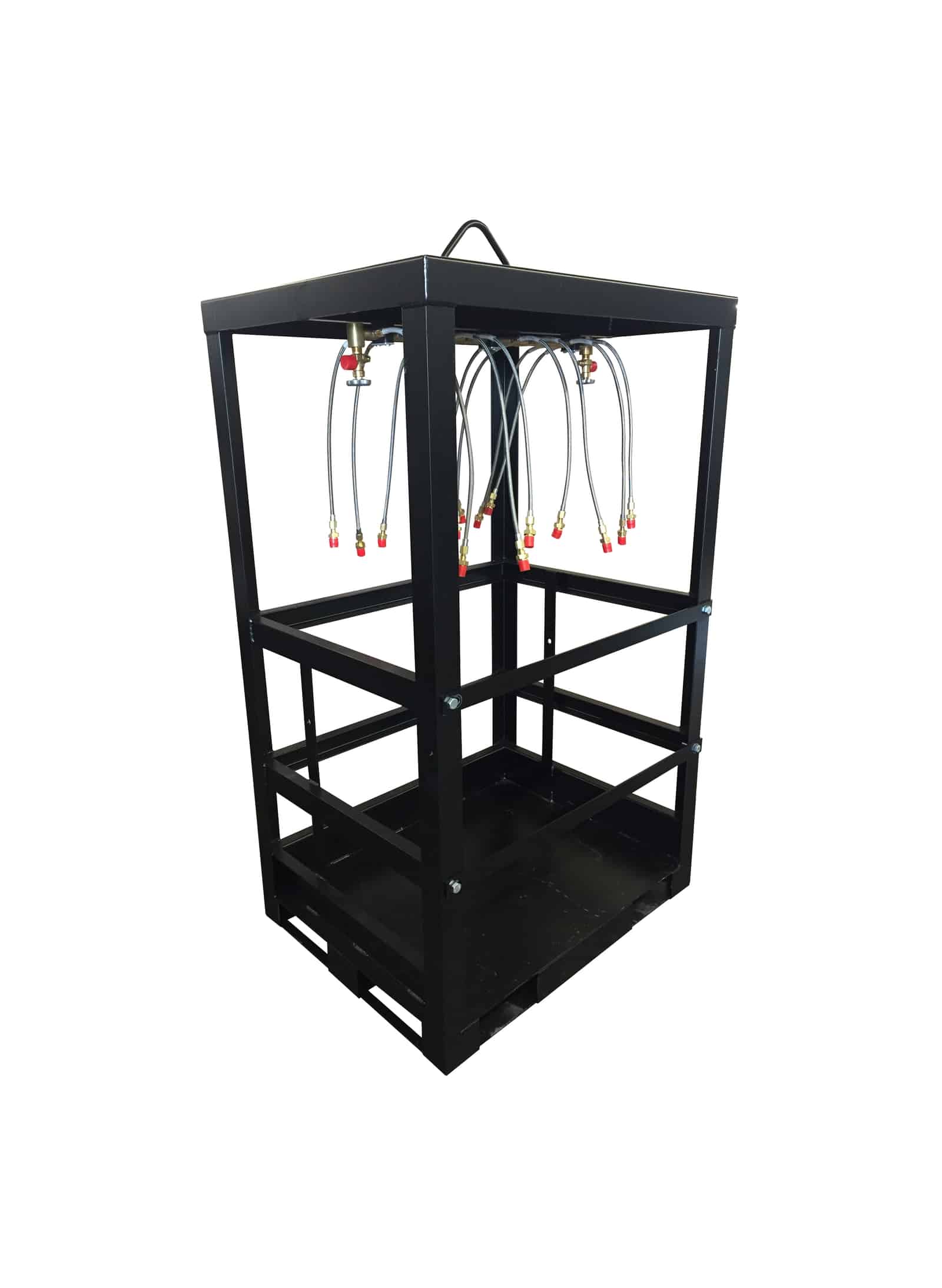 Propane gas rack with manifold 